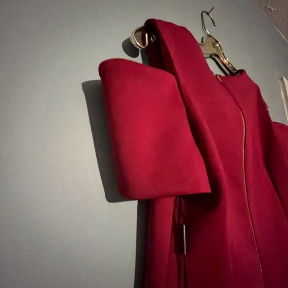 SELLING CALVIN KLEIN DRESS SIZE 10 COLOR RED PLUM BNWT - Picture 10 of 16
